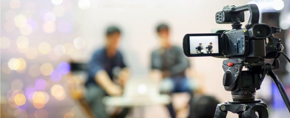 video shoot with viewfinder image